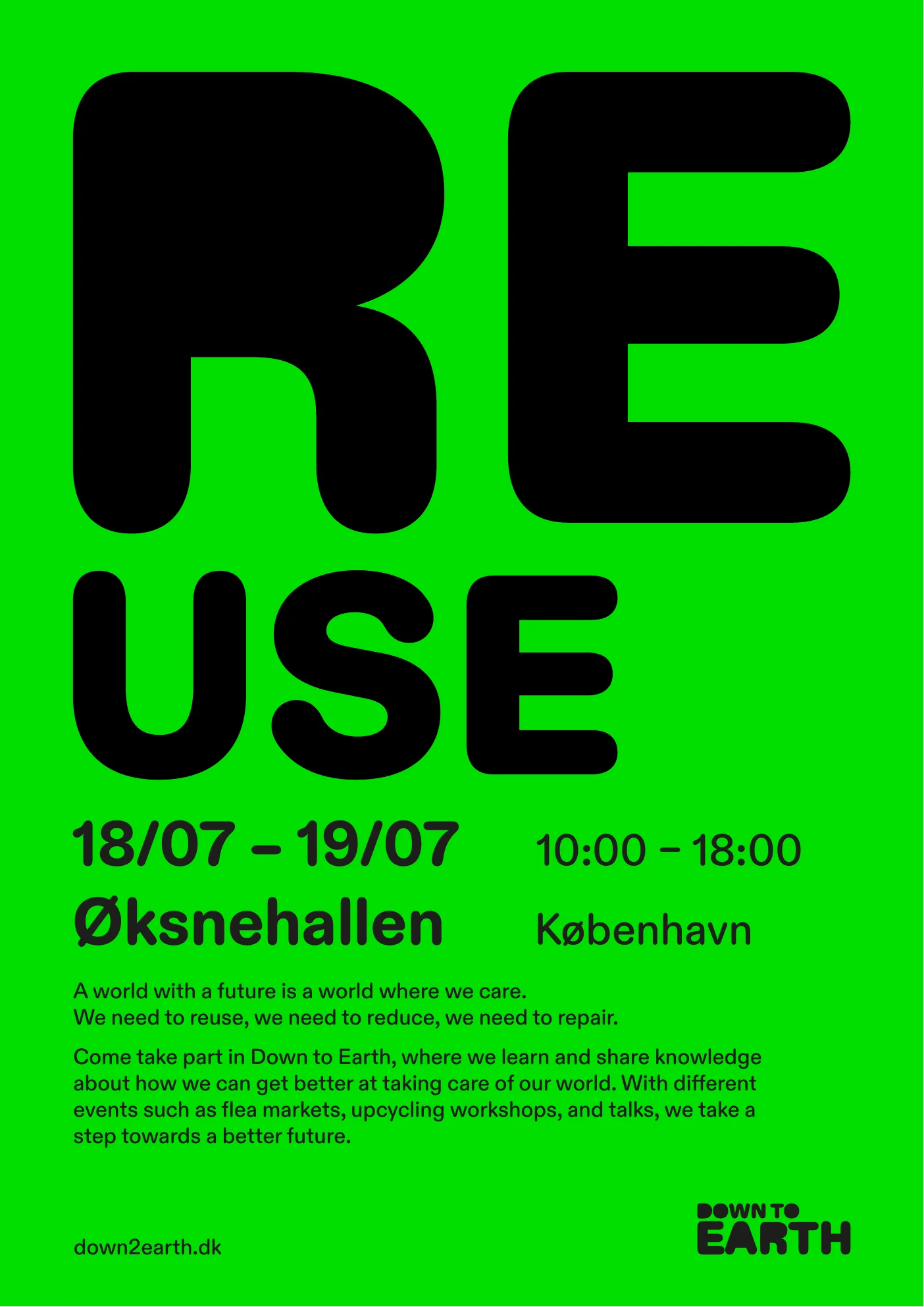 Down2Earth — Reuse poster