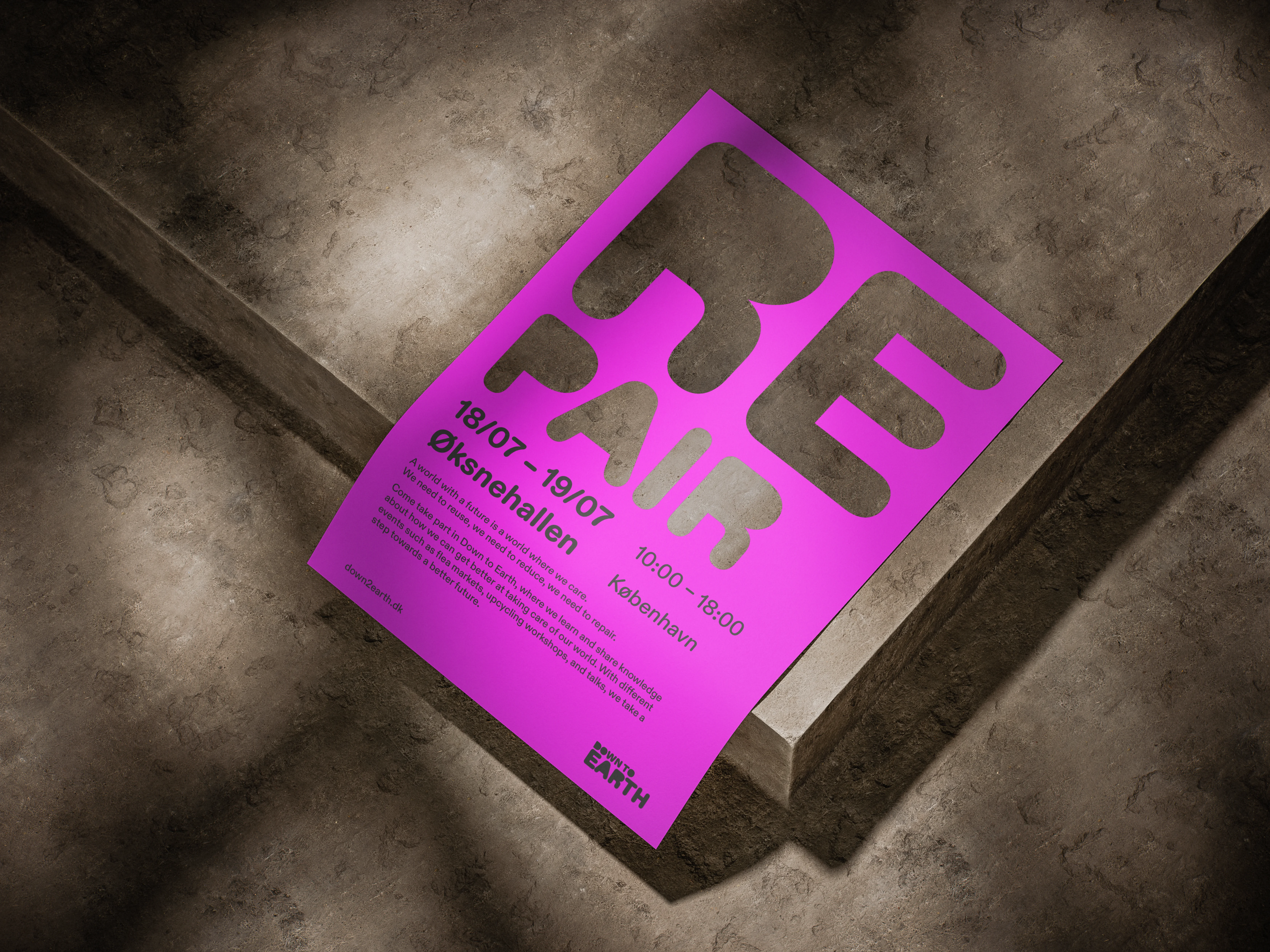Down2Earth — Repair mockup